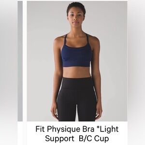 Lululemon // Fit Physique Bra // Hero Blue // Size 8